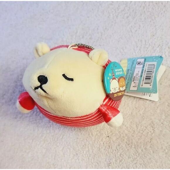 Liv Heart Nemu Nemu Animals Lucky Polar Bear Tokyo Gotochi Keychain Charm Kawaii - Picture 10 of 12